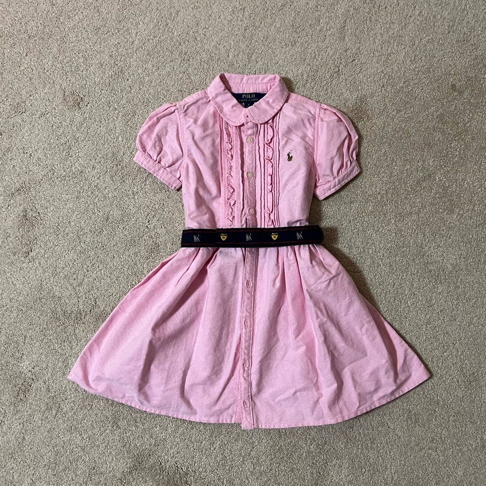 Ralph Lauren 5T Pink Polo Dress NWOT